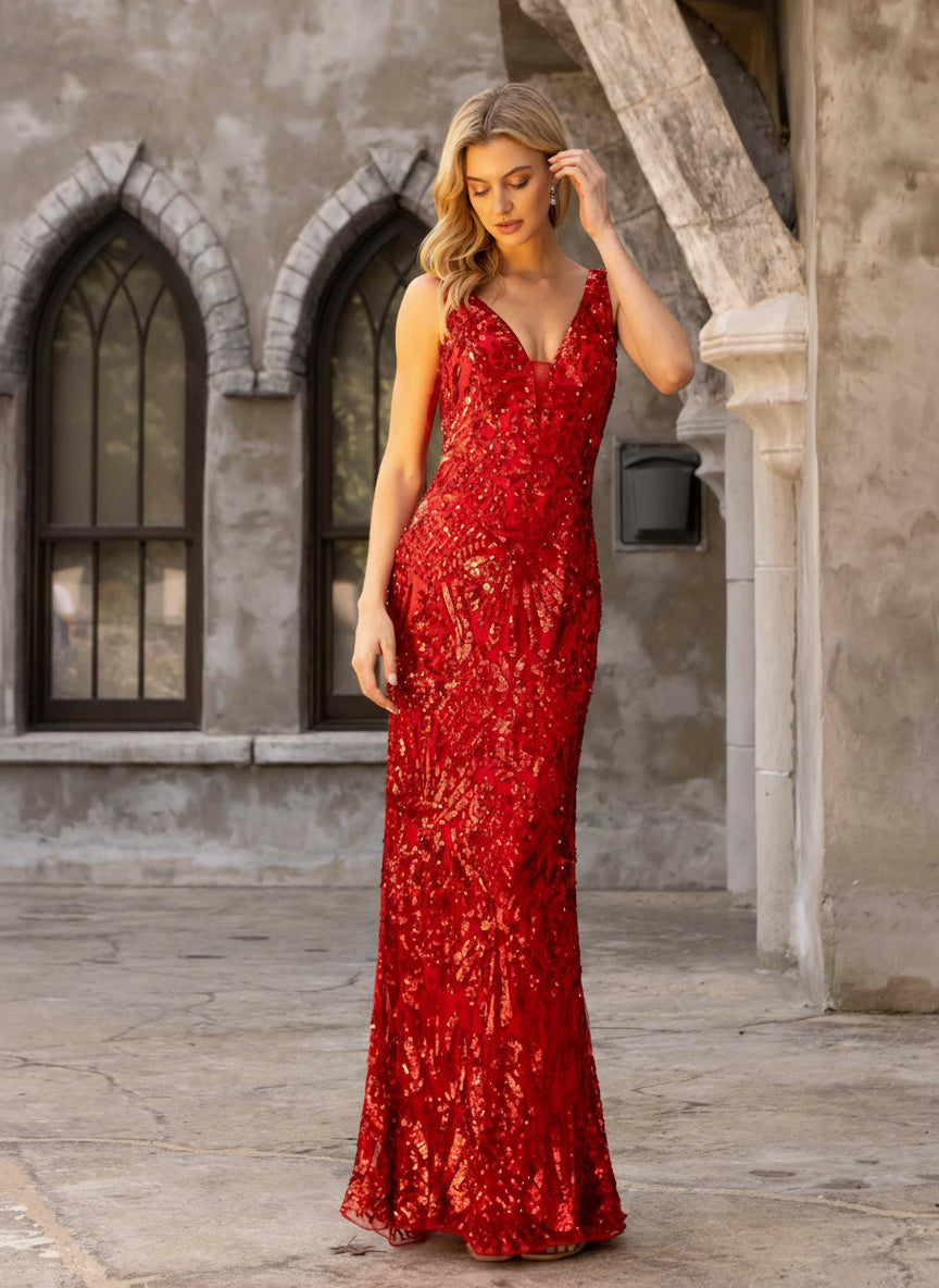 Primavera Couture 3908 Fitted Long Prom Dress
