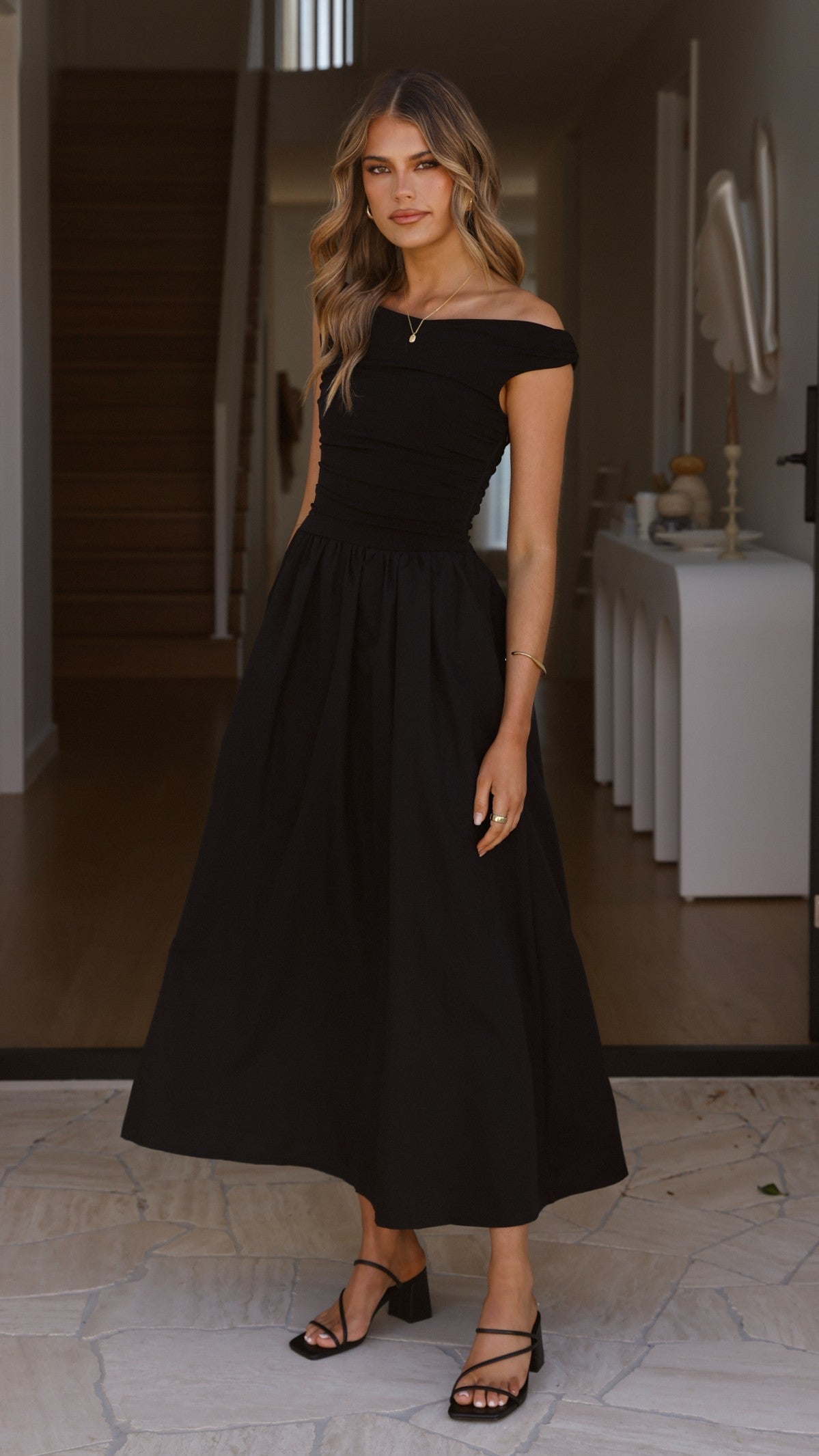 Immy Midi Dress - Black