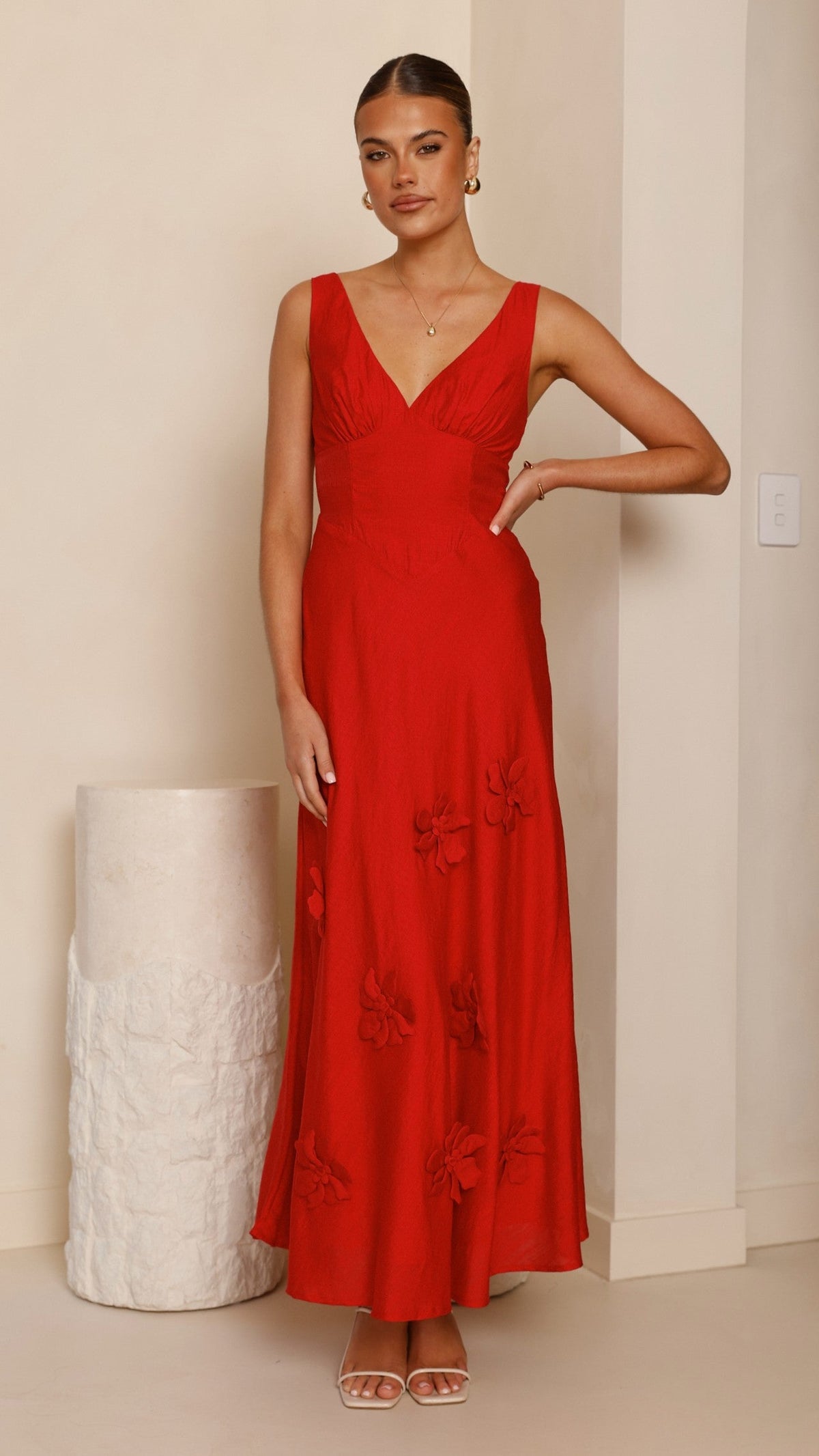 Lavara Maxi Dress - Red