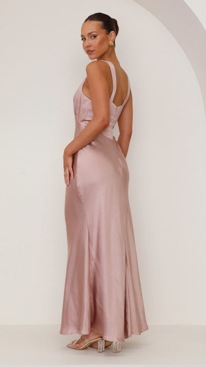 Sofia Maxi Dress - Dusty Pink