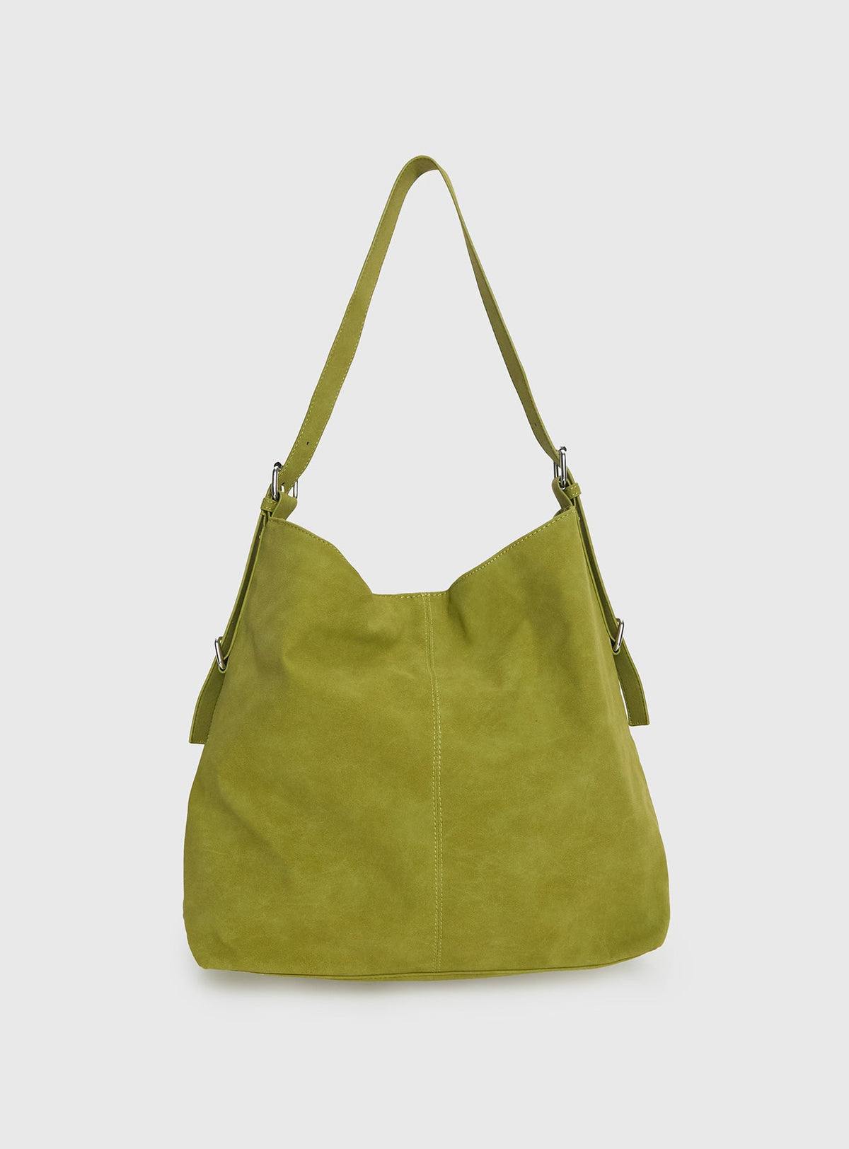 Bonus Points Faux Suede Shoulder Bag Green