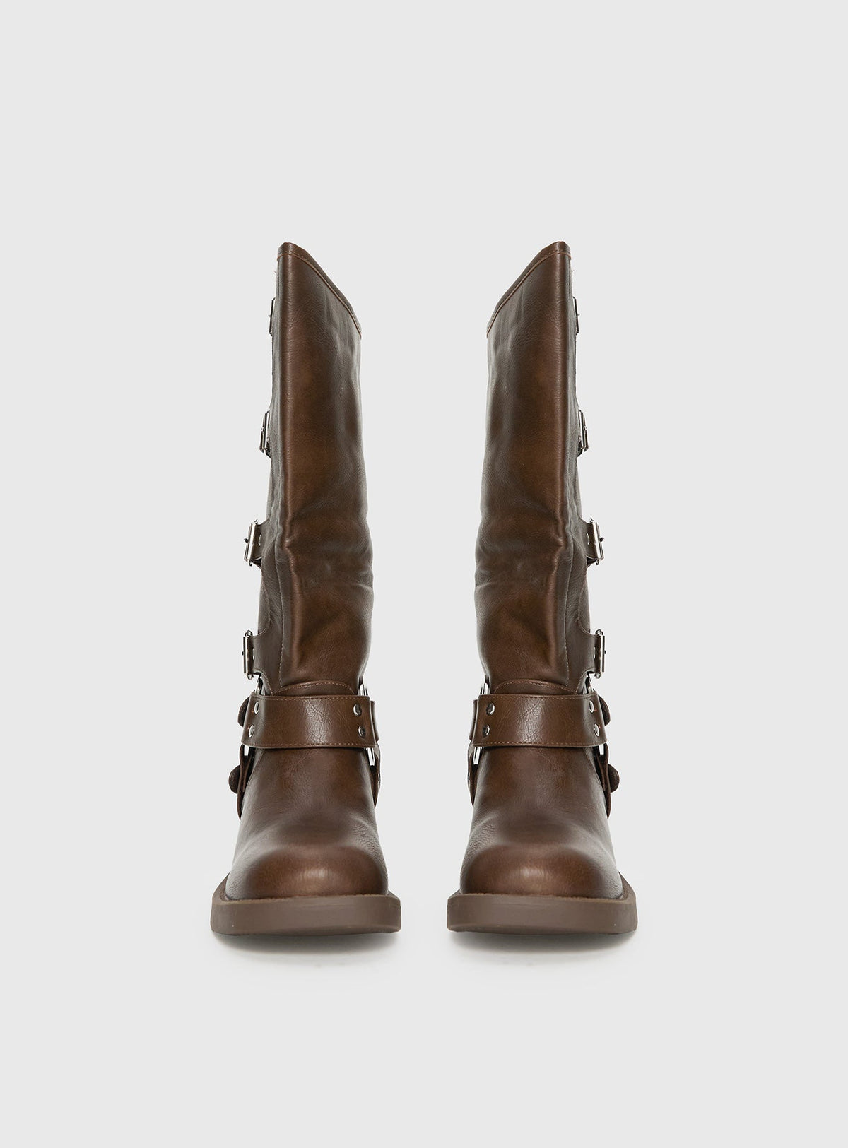 Buckle Down Boots Brown