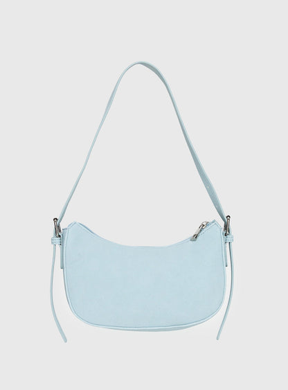 Bright Lights Studded Shoulder Bag Blue