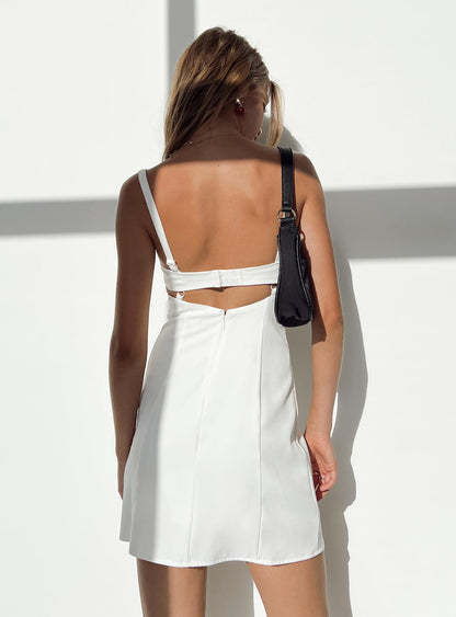 Briana Mini Dress White