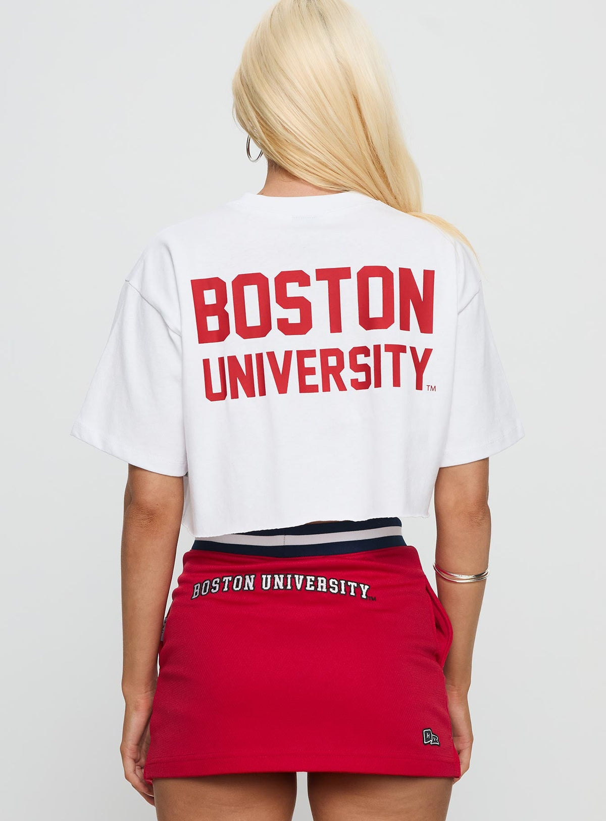 Boston University Track Top White