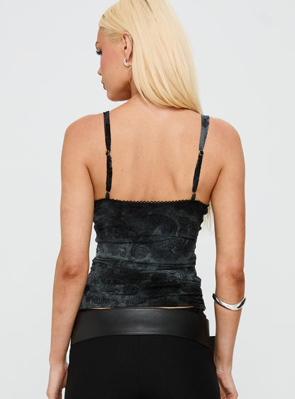 Attention On Me Top Black