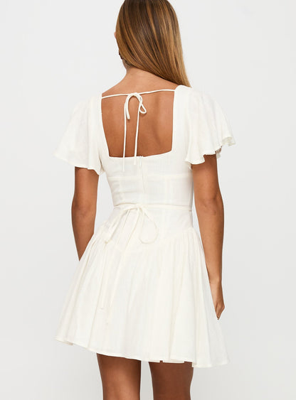 Forever More Mini Dress White