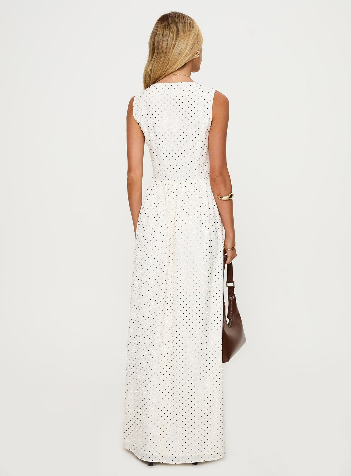 Pokey Maxi Dress Cream / Polka Dot