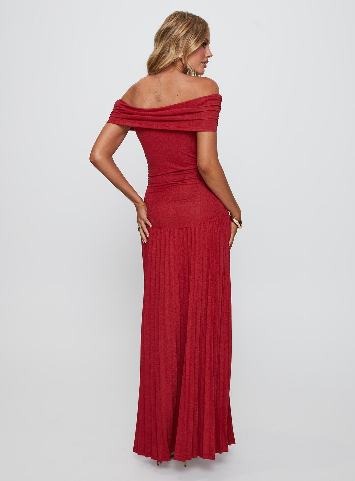 Field Of Dreams Maxi Dress Crimson