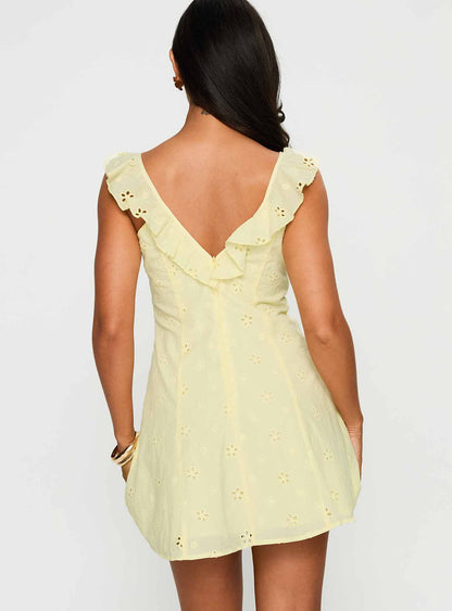 Sunbather Mini Dress Yellow
