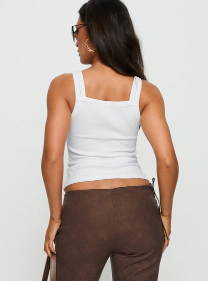 Aglaia Layered Cami Top White