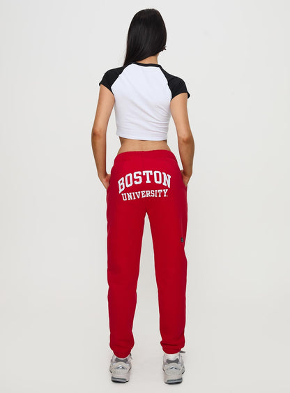 BU Sweatpants Red