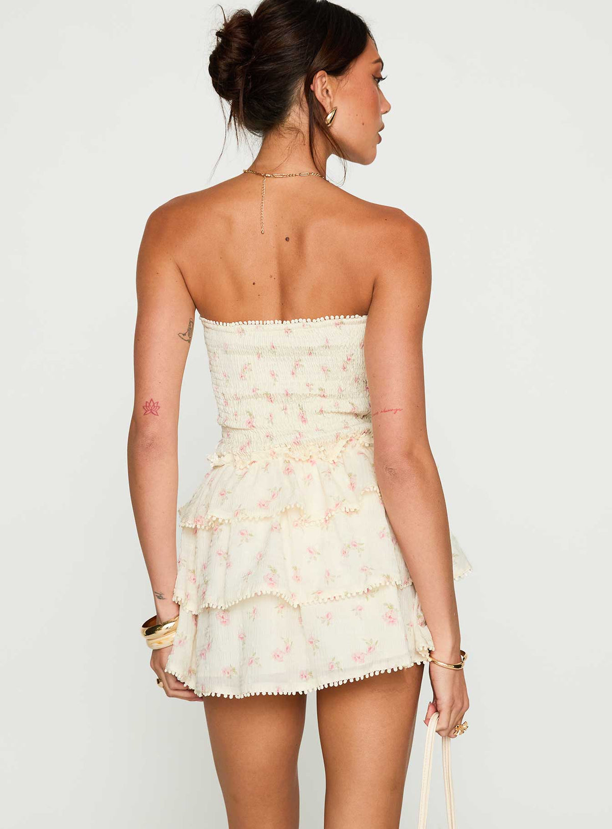 Sunkiss Frill Mini Dress Floral