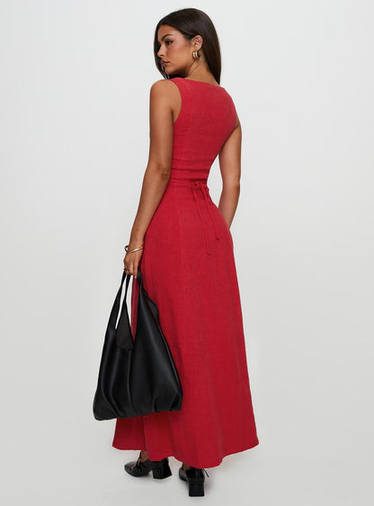 Lewisa Maxi Dress Red