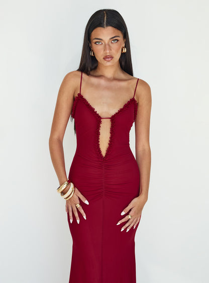 Capisce Maxi Dress Red Petite