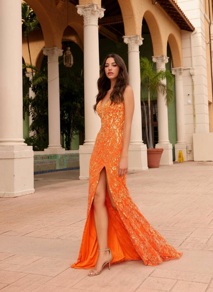 Primavera Couture 4150 Long Formal Prom Sequin Dress