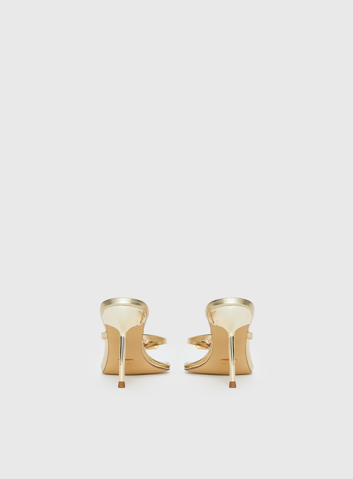 Billini Dalella Thong Heels Gold Metallic