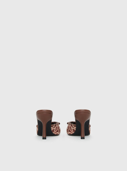 Boardroom Pointed Toe Heels Caramel Cow