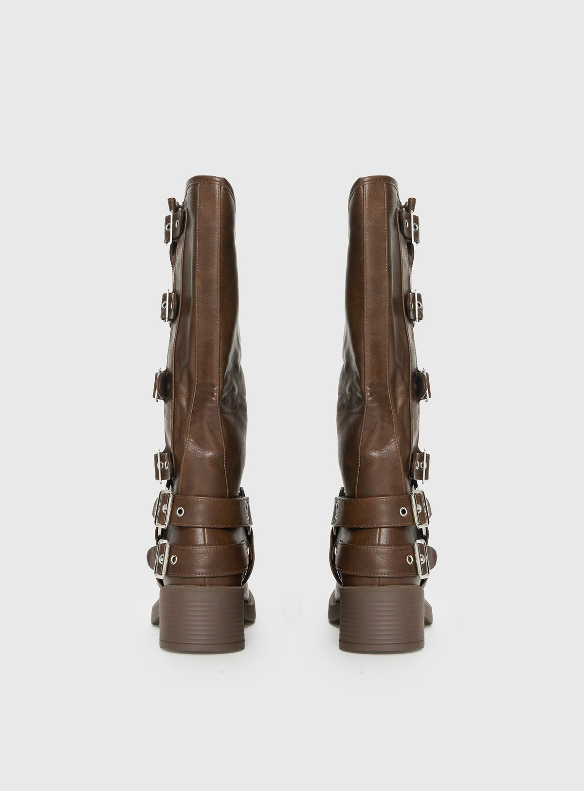 Buckle Down Boots Brown