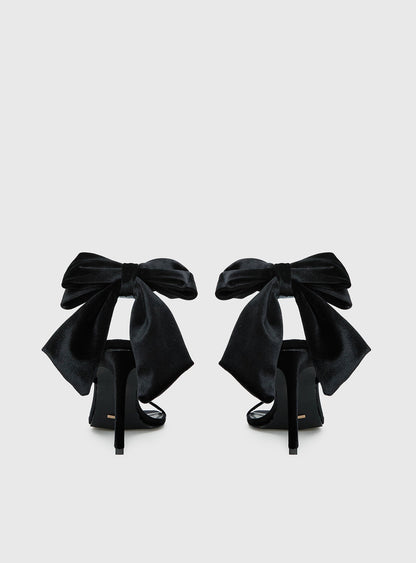 Billini Elesa Bow Detail Stiletto Heels Black