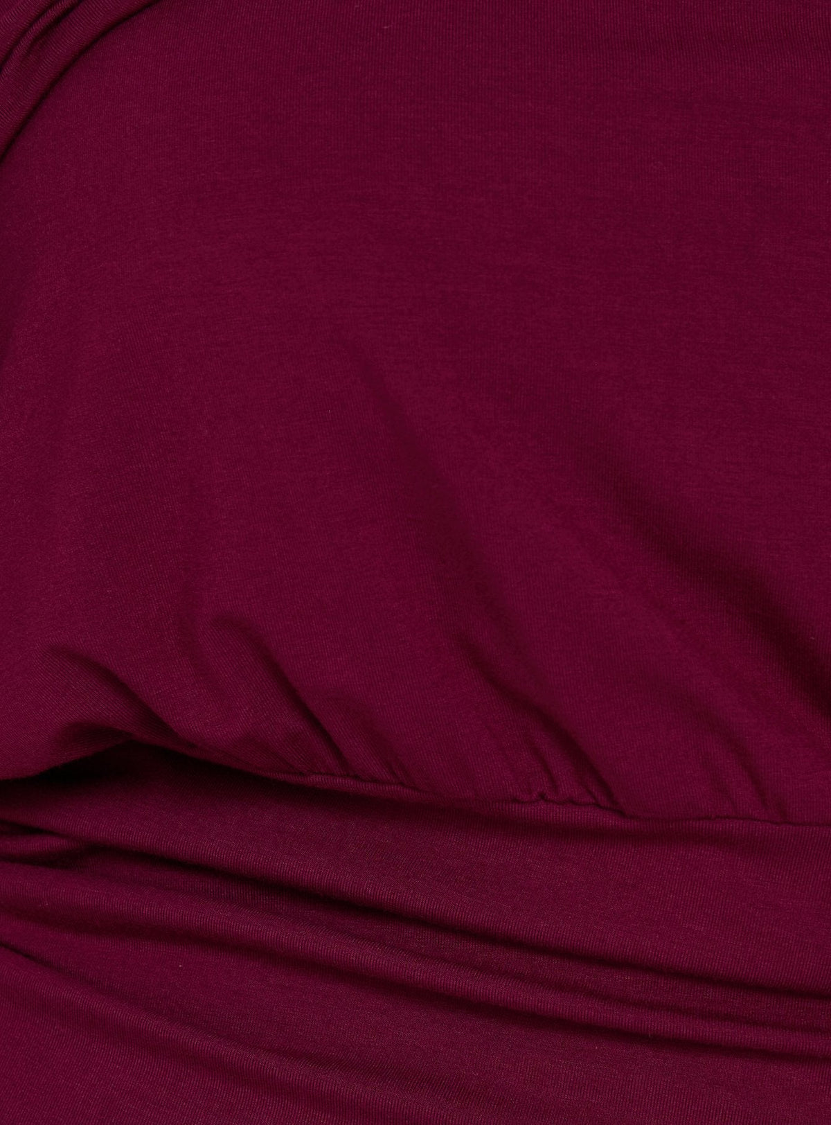 Ashlinn Off Shoulder Drapey Top Cherry Lacquer Curve