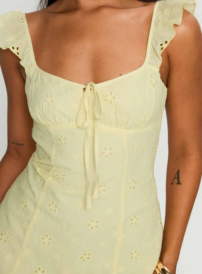 Sunbather Mini Dress Yellow