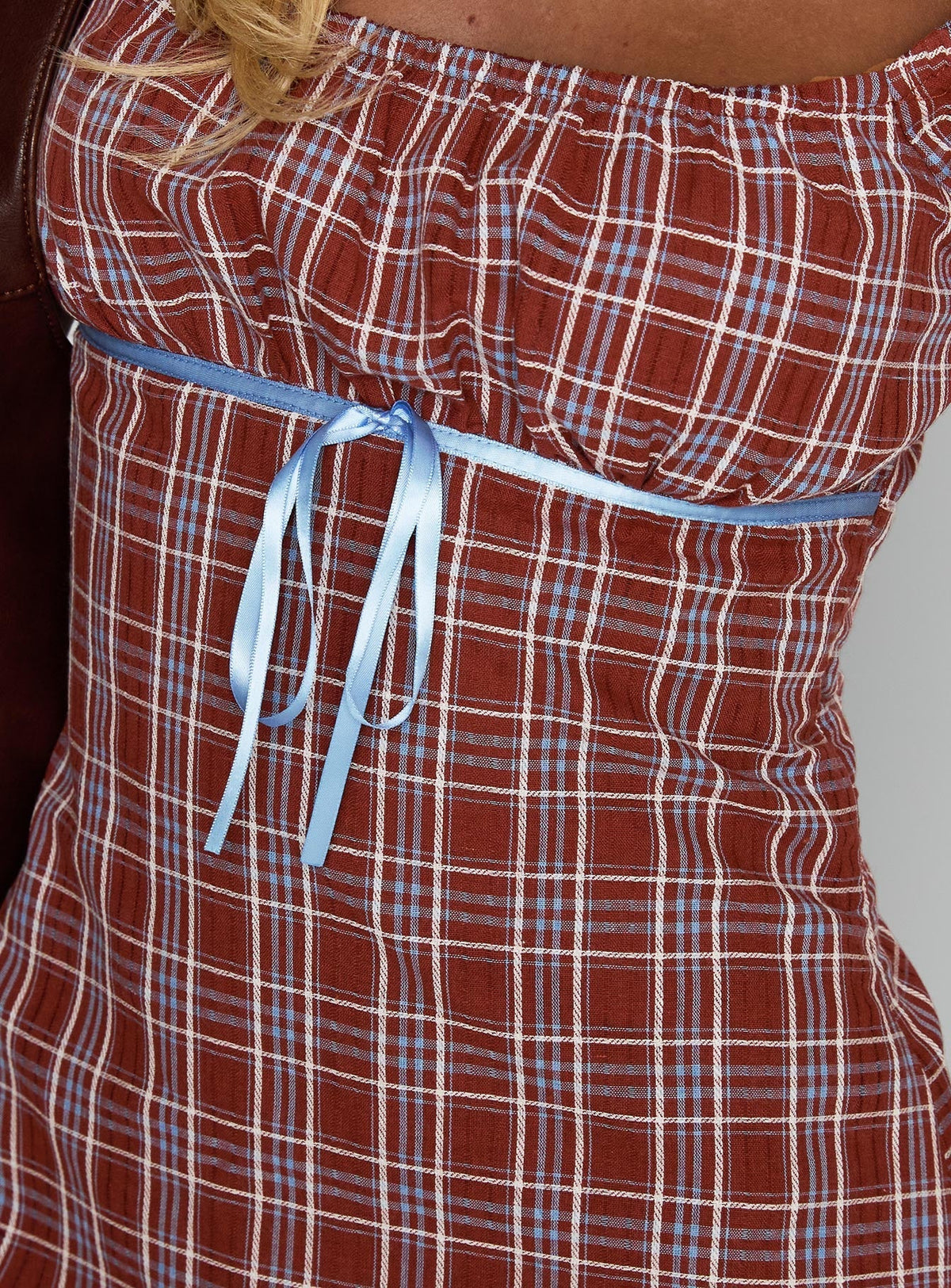 Love Supreme Mini Dress Red Check