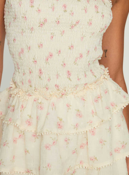 Sunkiss Frill Mini Dress Floral
