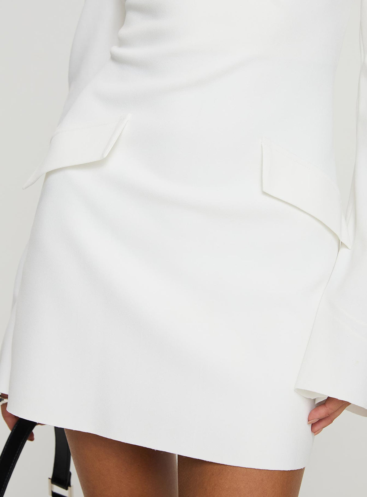 Carters Long Sleeve Mini Dress White