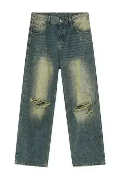 Distressed Wide Leg Jeans
