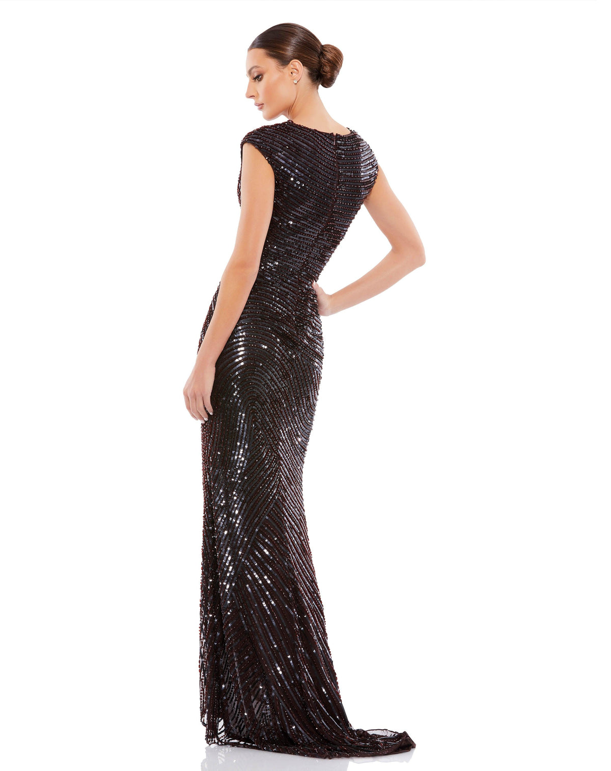 Long Cap Sleeve Formal Dress Cap Sleeves Mac Duggal 5441