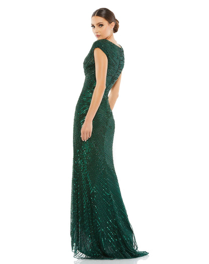 Long Cap Sleeve Formal Dress Cap Sleeves Mac Duggal 5441