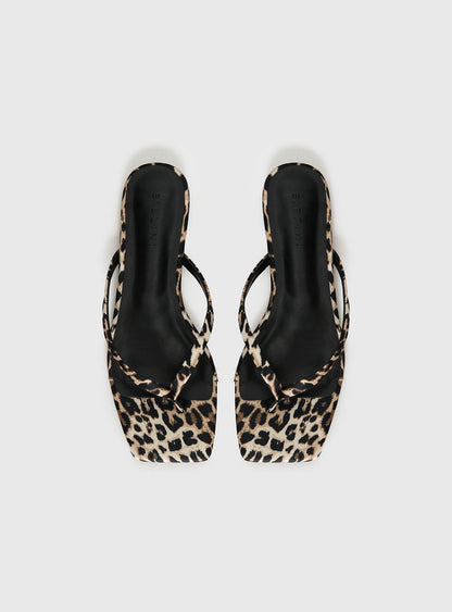 Billini Tove Sandals Leopard Satin