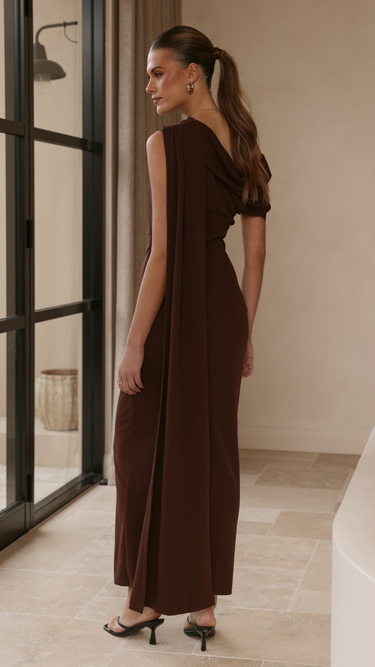 Delilah Maxi Dress - Chocolate