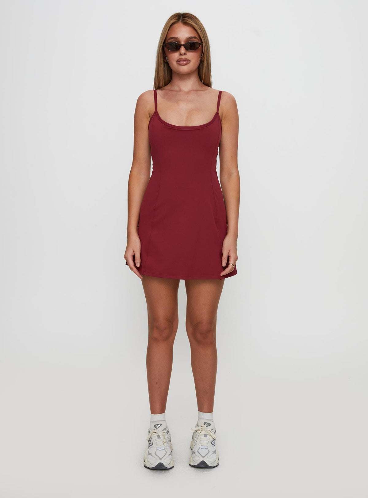 Ambition Activewear Mini Dress Cherry