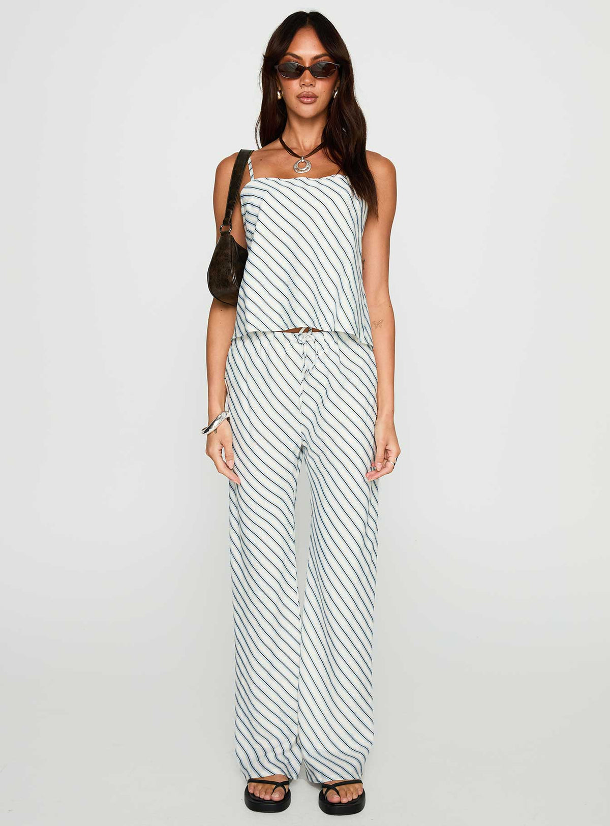 Born To Brag Set Blue Stripe