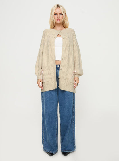 Cameliah Knit Cardigan Cream