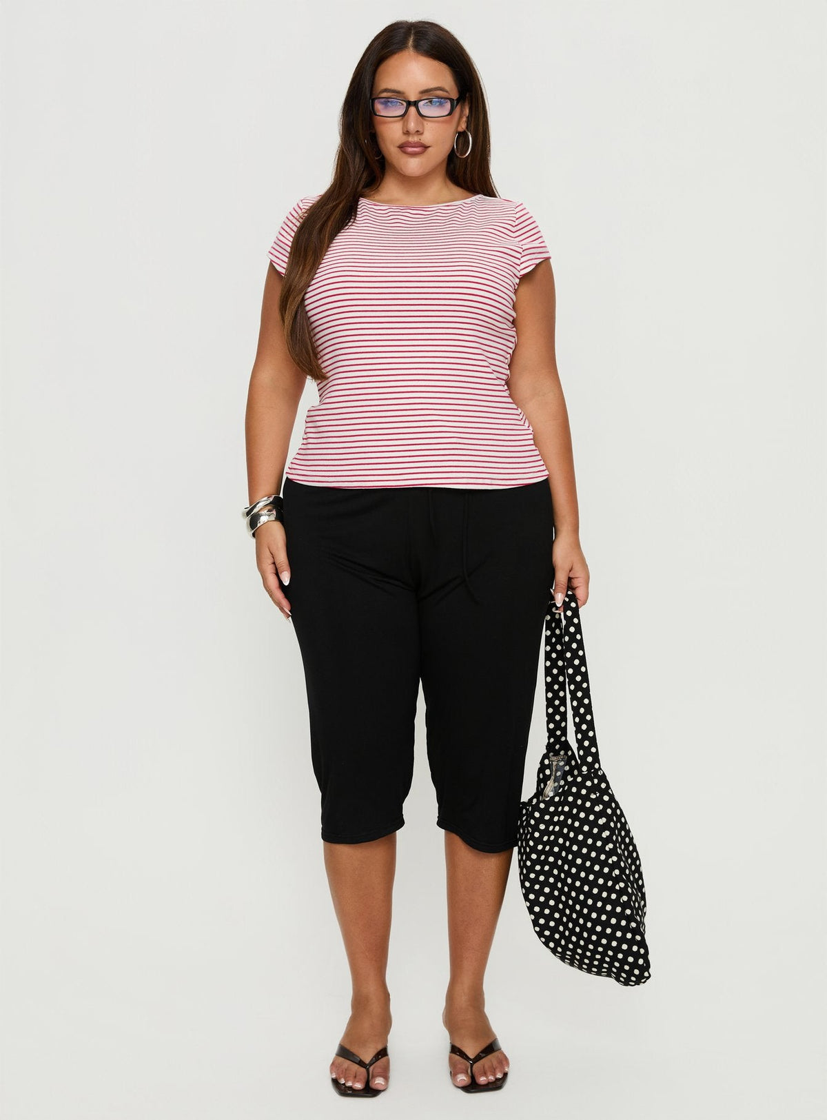 Cayte Capris Black Curve