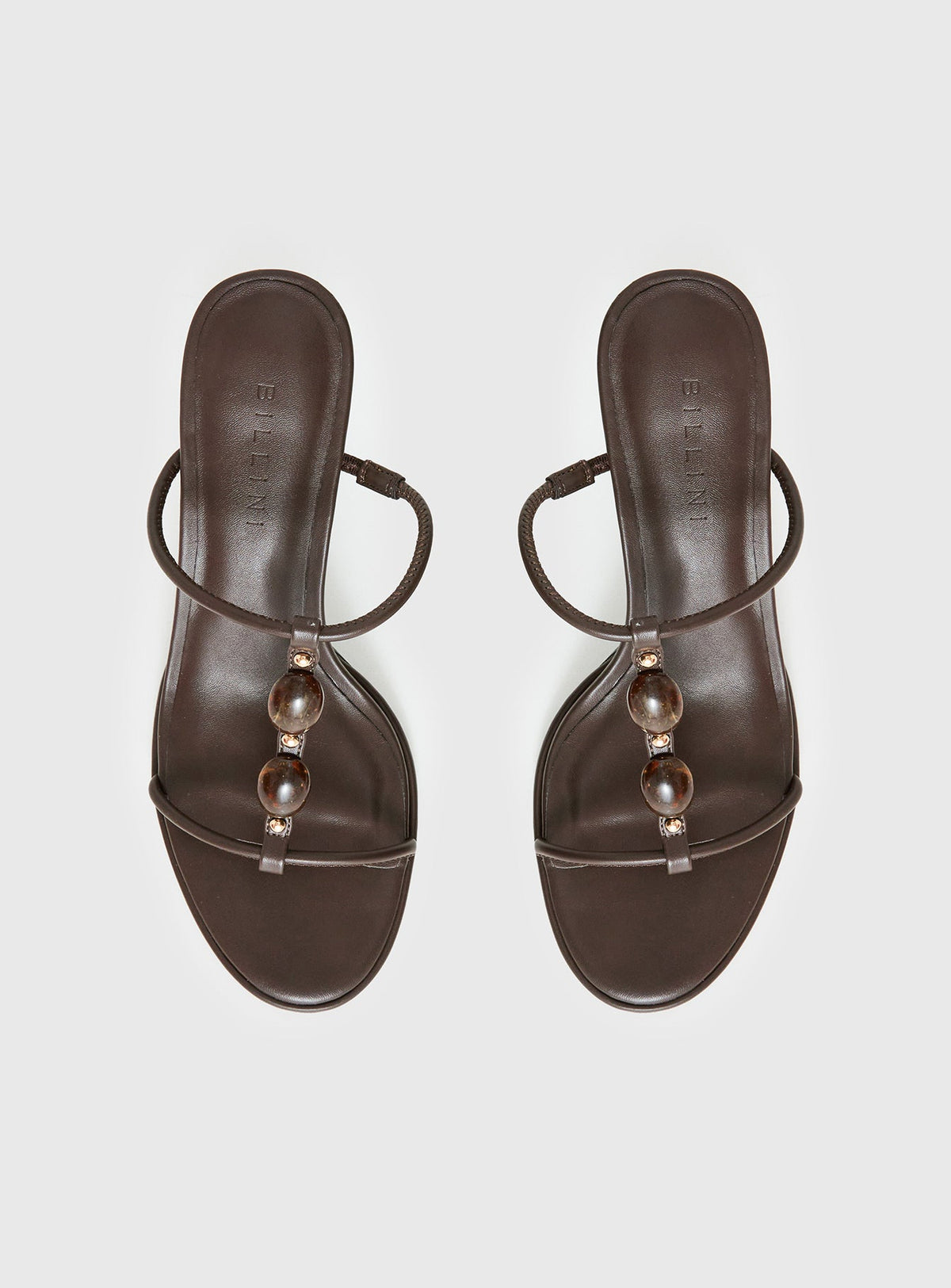 Billini Olympie Gem Detail Heels Brown