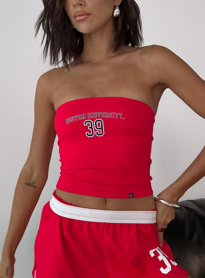 Boston University Tube Top Red
