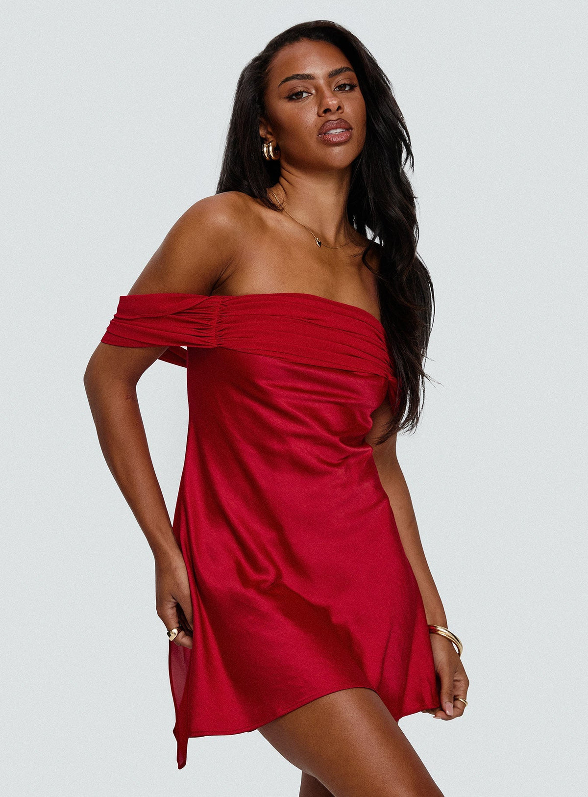 Adoration Mini Dress Red