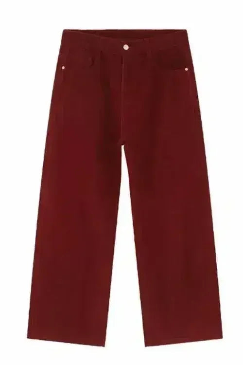Pocketed Wide Leg Men's Jeans