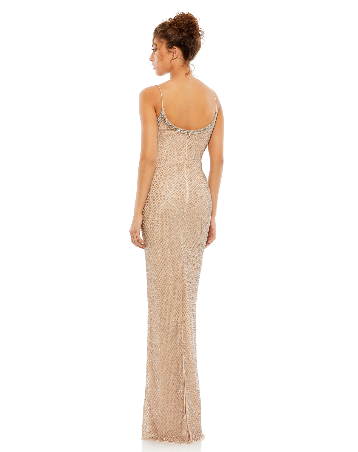 Long Formal Spaghetti Strap Gown by Mac Duggal 93551