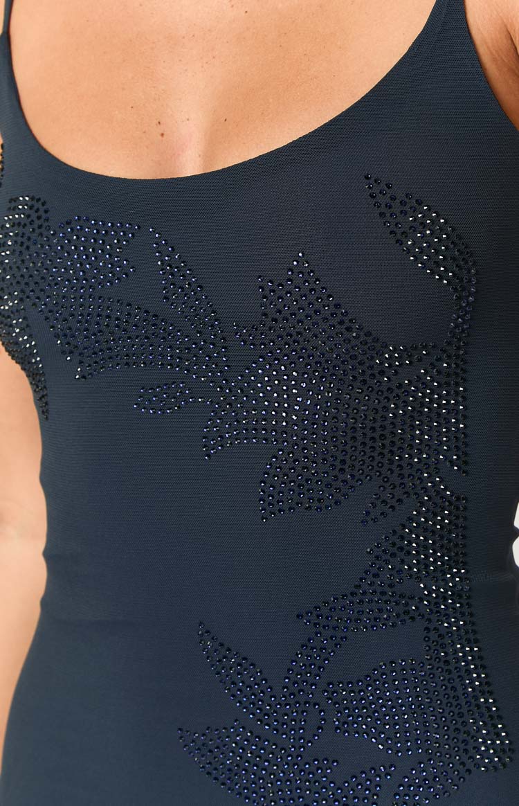 Brenna Navy Sequin Mini Dress