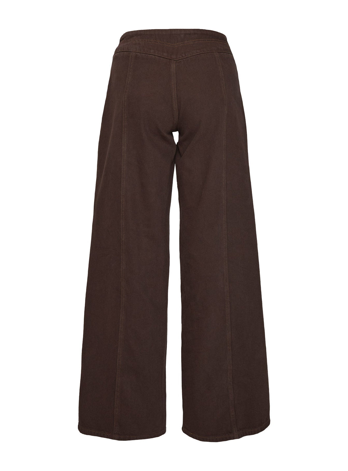 Bystander Lace Up Pants Brown