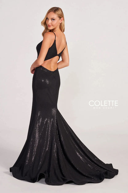Colette CL2077 Long Prom Sequin Formal Dress