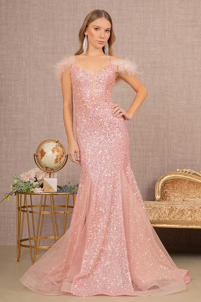 Prom Long Glitter Trumpet Gown