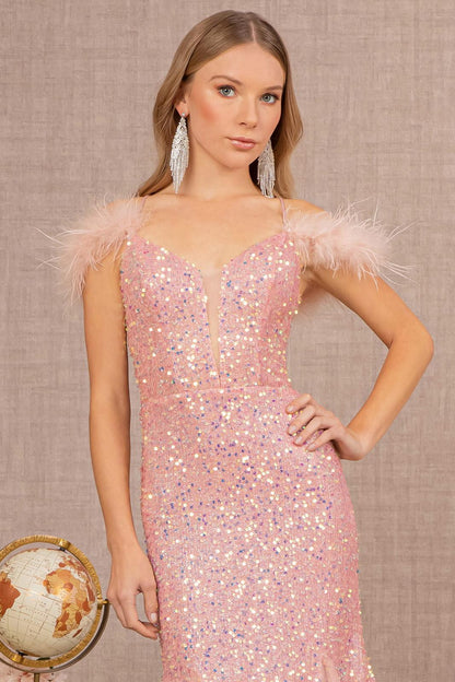Prom Long Glitter Trumpet Gown
