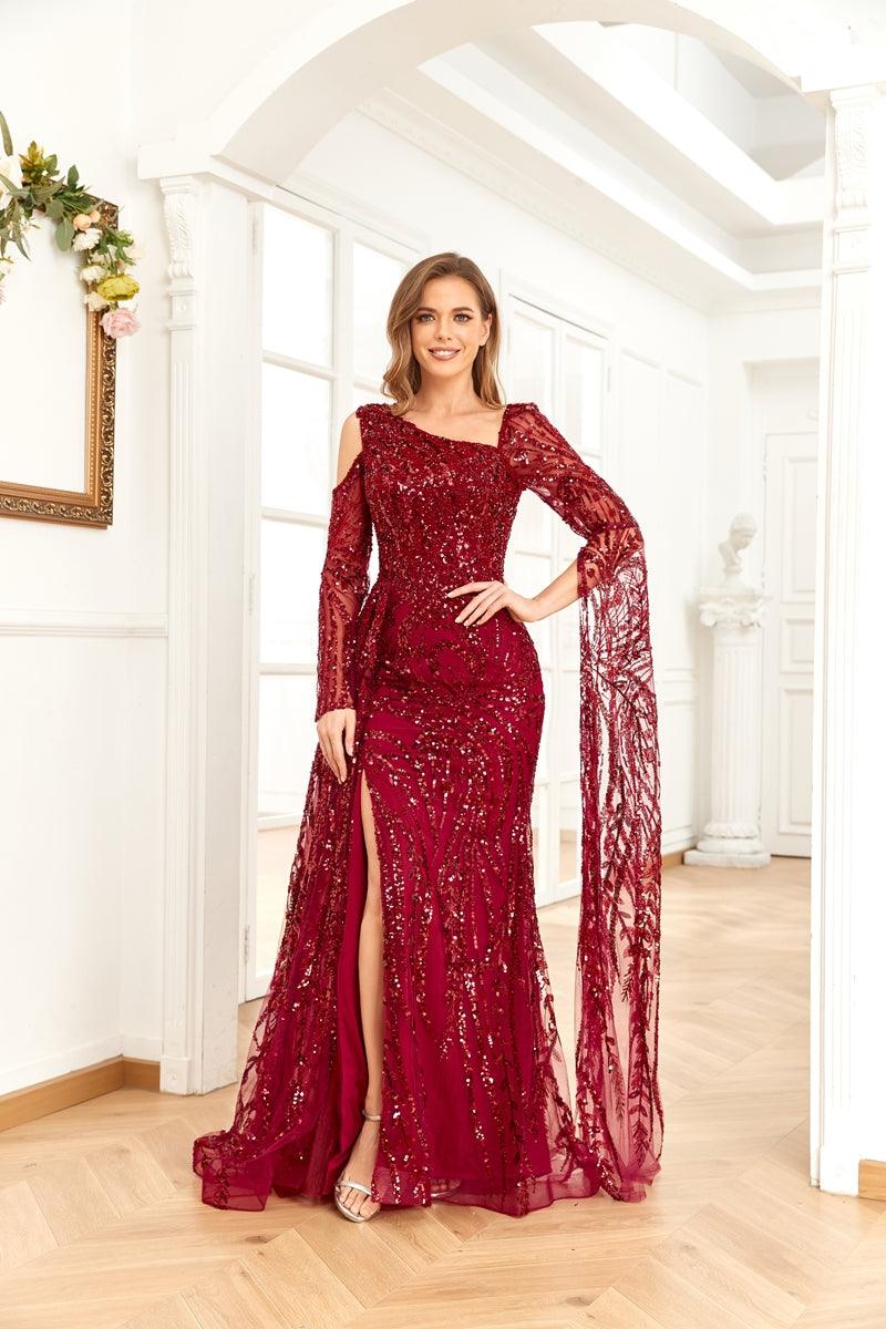 High Couture NR2262 Long Formal Beaded Prom Dress