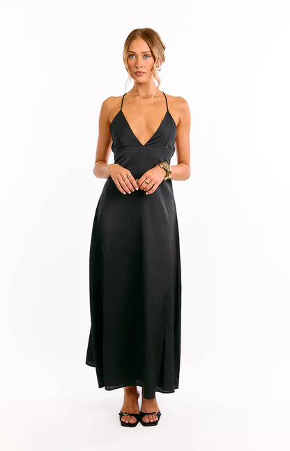 Nakita Black Maxi Dress
